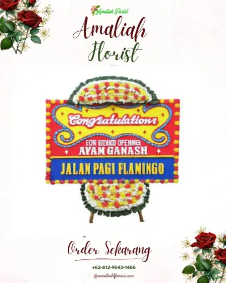 Sewa Papan Bunga Paket Pernikahan Sentul